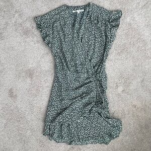 Veronica Beard Green Floral Mini Dress